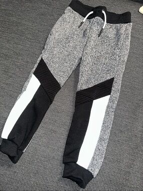Encrypted Kids Grey Colorblock Jogger Pants